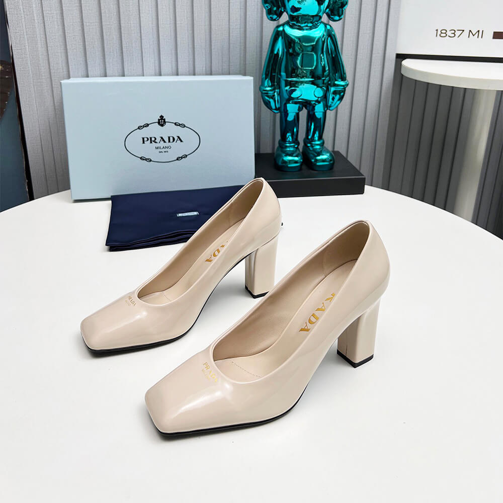 Pra*a Patent Leather Pumps 85mm