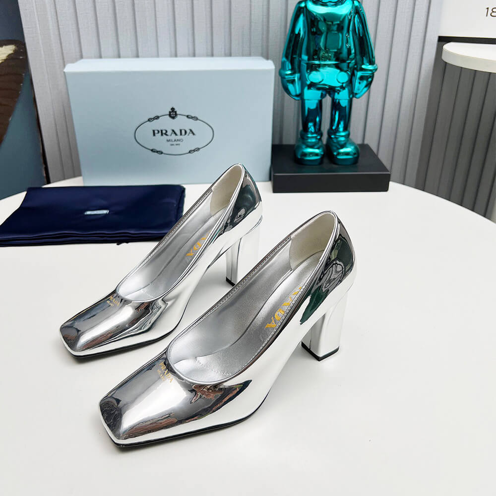 Pra*a Patent Leather Pumps 85mm