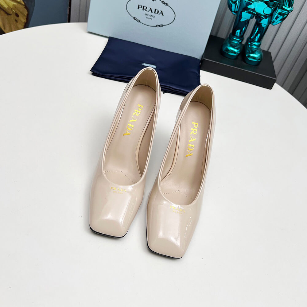 Pra*a Patent Leather Pumps 85mm