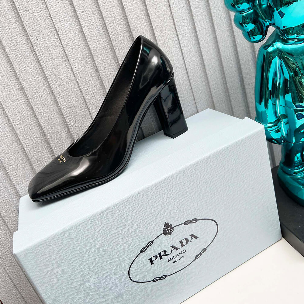 Pra*a Patent Leather Pumps 85mm