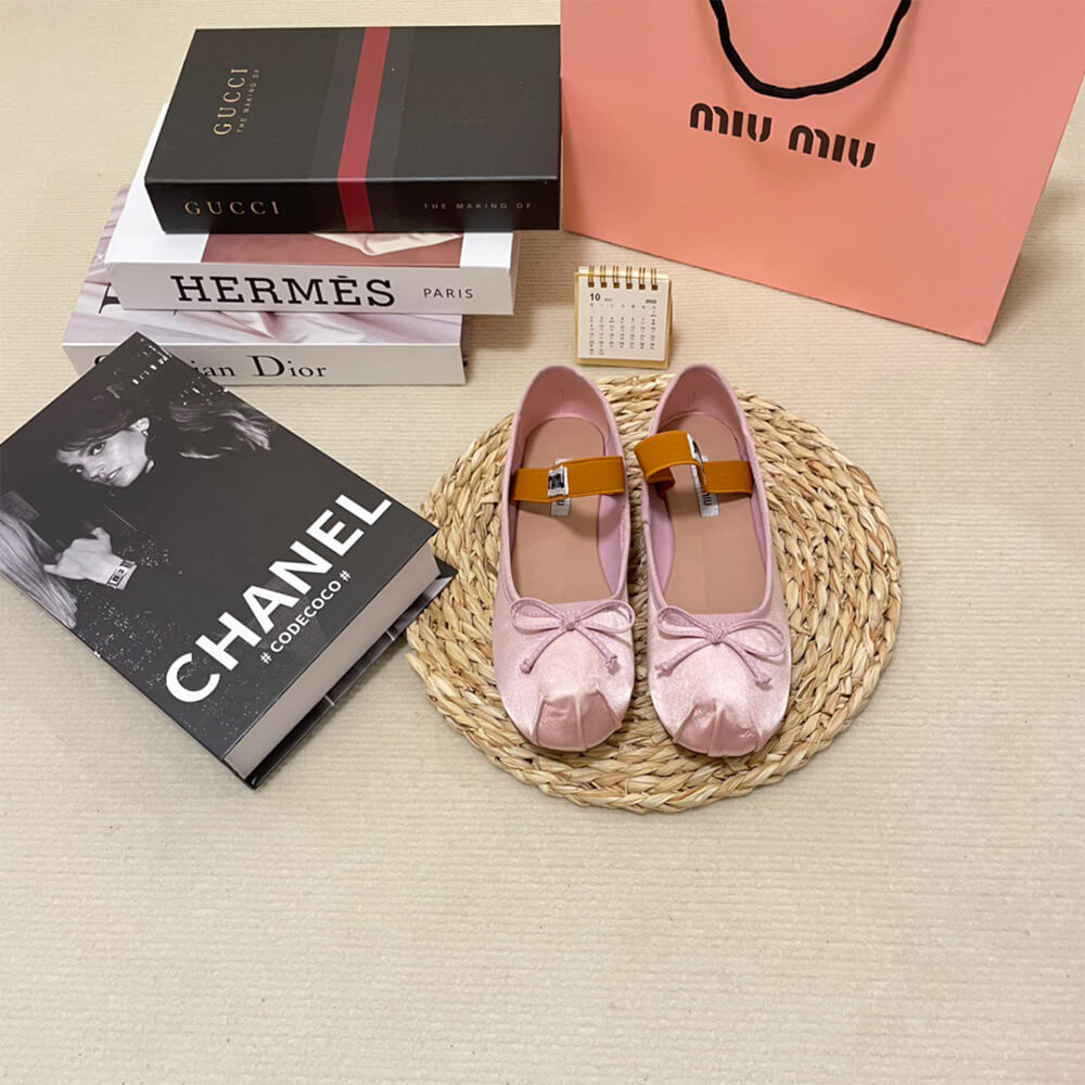 M1um1u Satin ballerinas