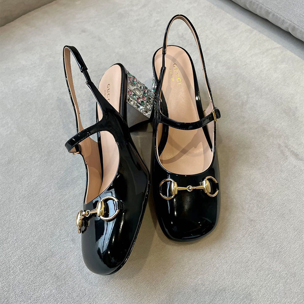 Gvc*1 Women’s Horsebit pump with Crystals