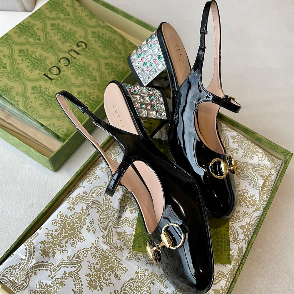 Gvc*1 Women’s Horsebit pump with Crystals