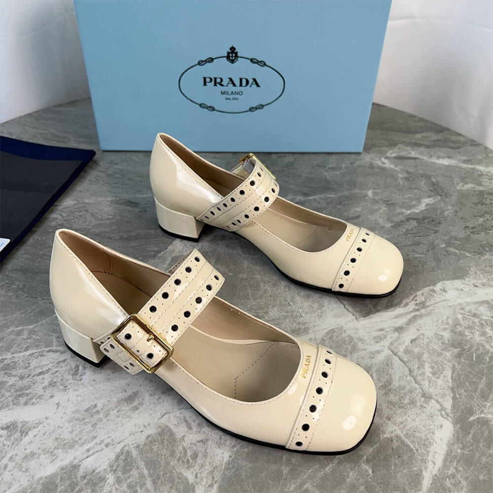 Pra*a Patent leather Mary Jane pumps