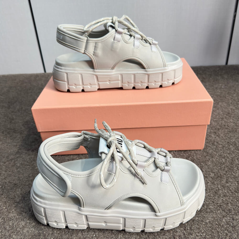 M1um1u Chunky neoprene sandals