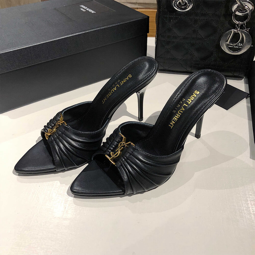 Y51 BABYLONE MULES IN SMOOTH LEATHER