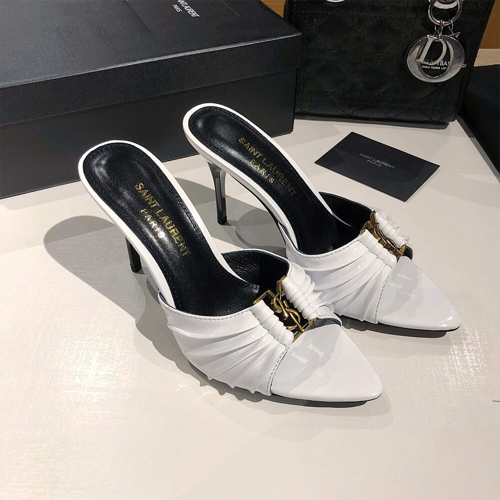 Y51 BABYLONE MULES IN SMOOTH LEATHER