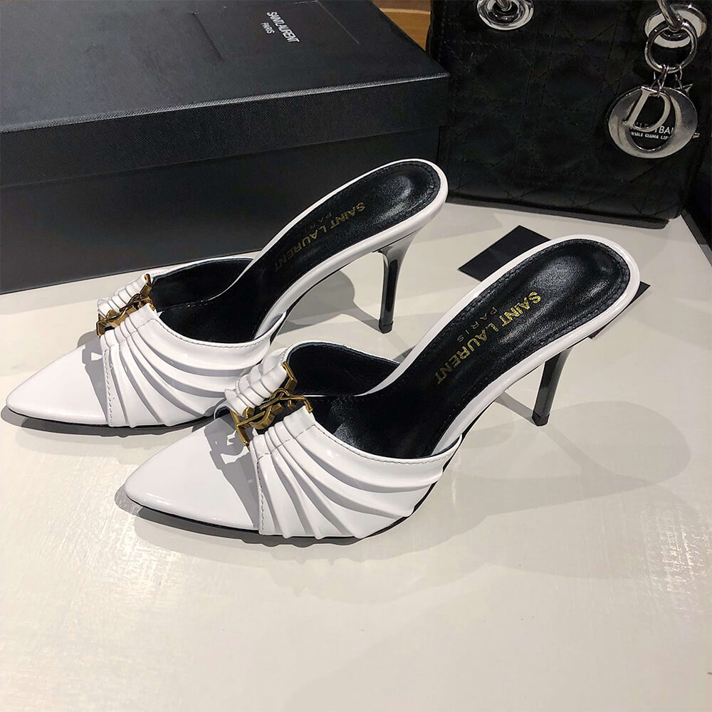 Y51 BABYLONE MULES IN SMOOTH LEATHER