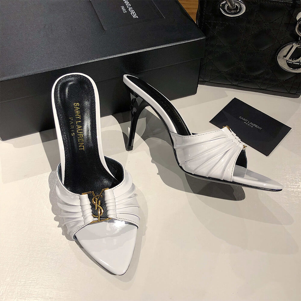 Y51 BABYLONE MULES IN SMOOTH LEATHER