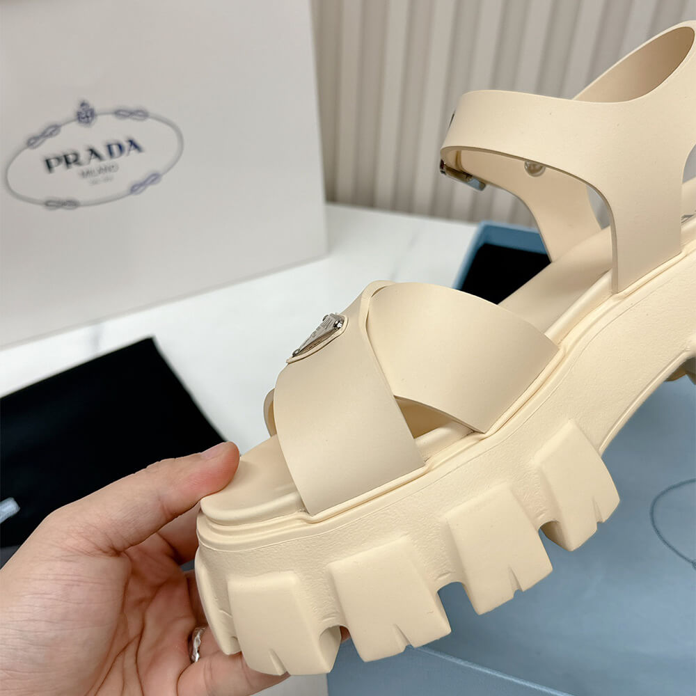 Pra*a Monolith rubber sandals