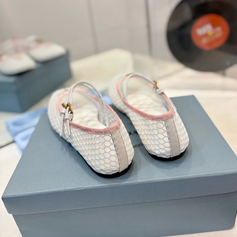 Pra*a Mesh fabric ballerinas