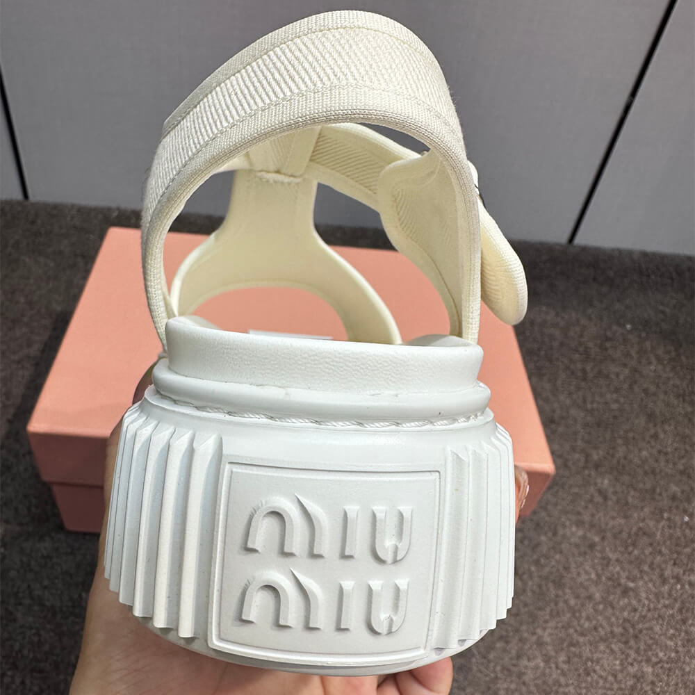 m1um1u De*1m flatform sandals
