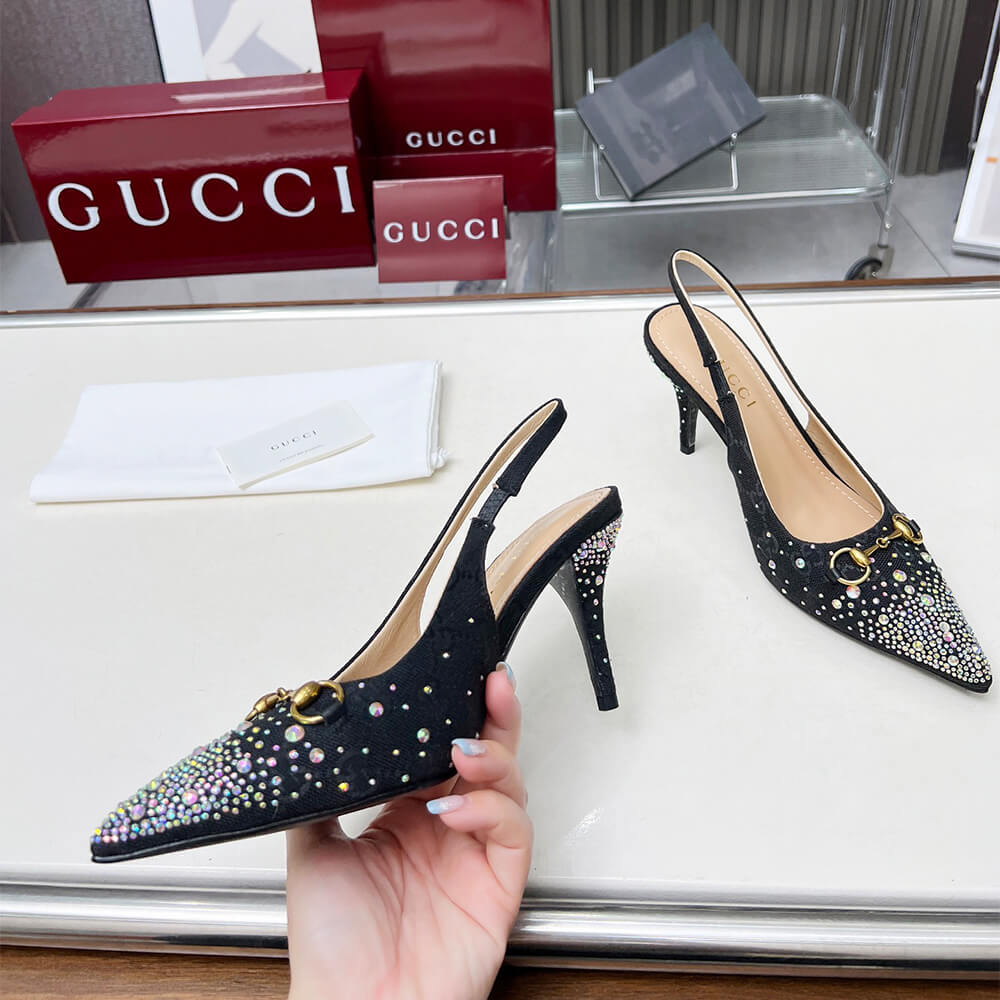 Gvc*1 Women’s slingback pump with crystal Horsebit