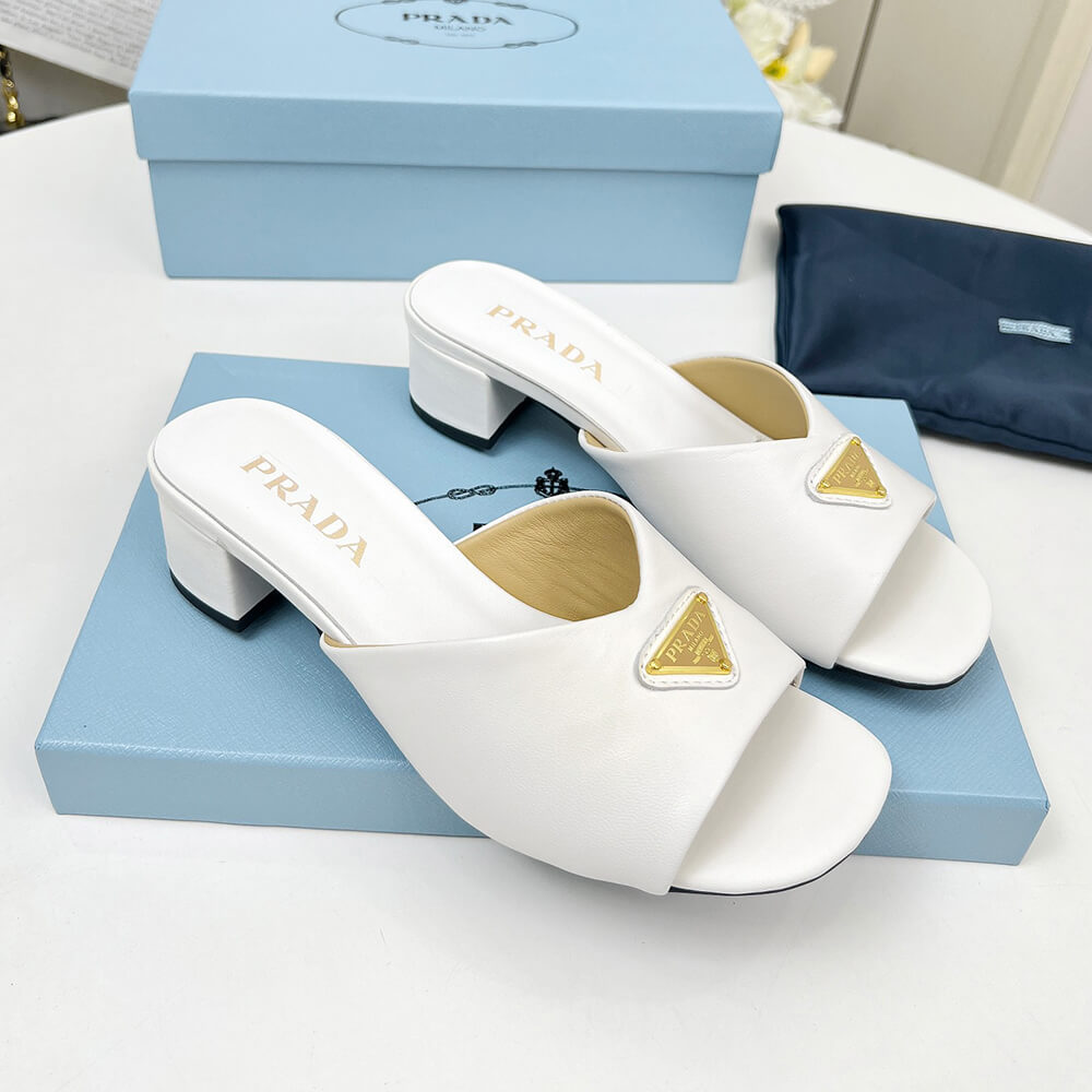 Pra*a Padded nappa leather sandals