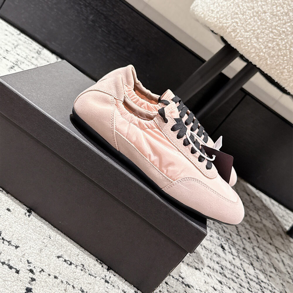 Pra*a Collapse Re-Nylon and suede sneakers