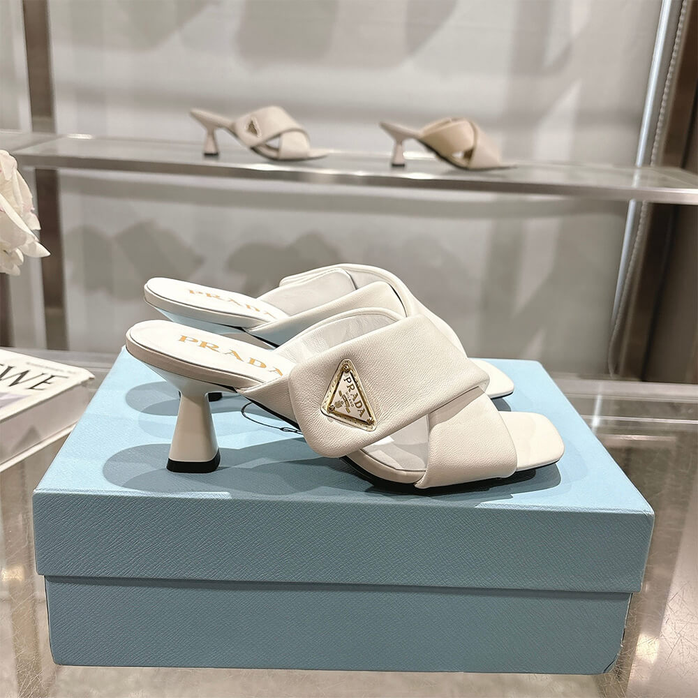 Pra*a Padded nappa leather sandals