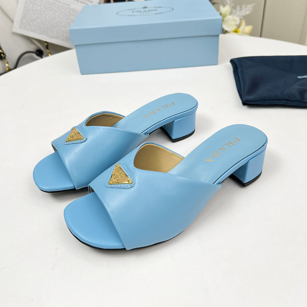 Pra*a Padded nappa leather sandals