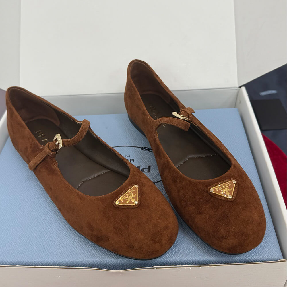 Pra*a Suede ballerinas