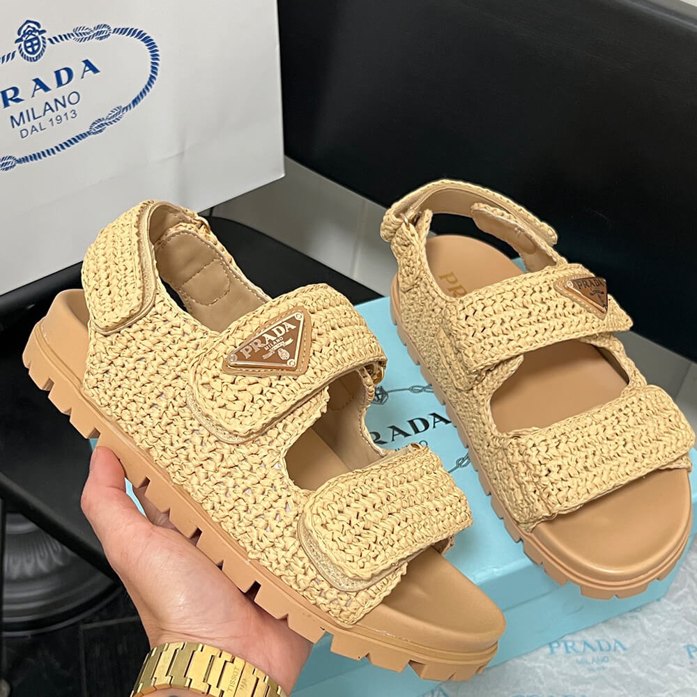 Pra*a Crochet sandals