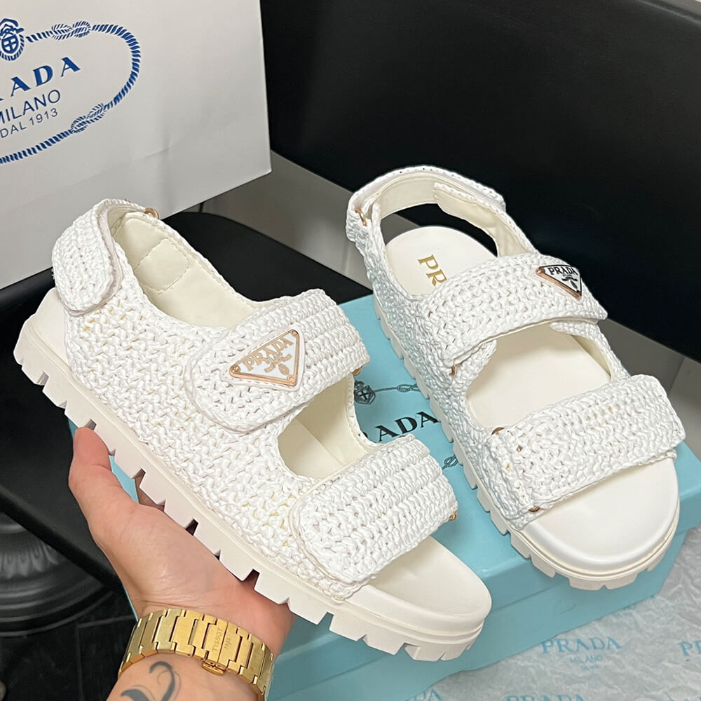 Pra*a Crochet sandals
