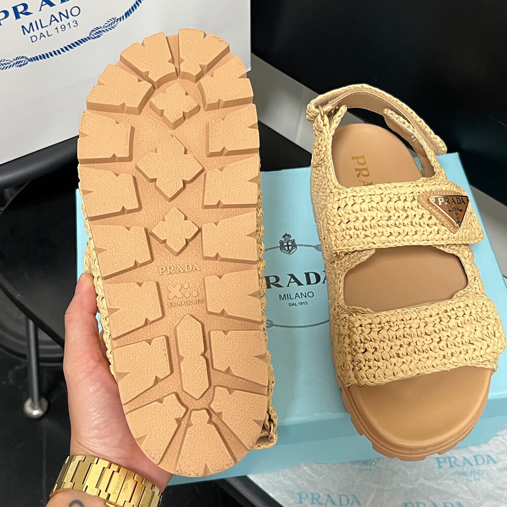 Pra*a Crochet sandals