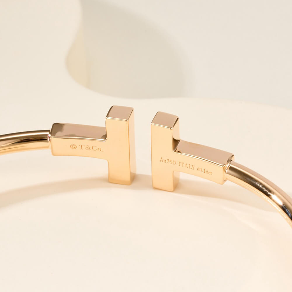 T*f*ny T D1am0nd and Turquoise Wire Bracelet(HIGH-END GRADE)