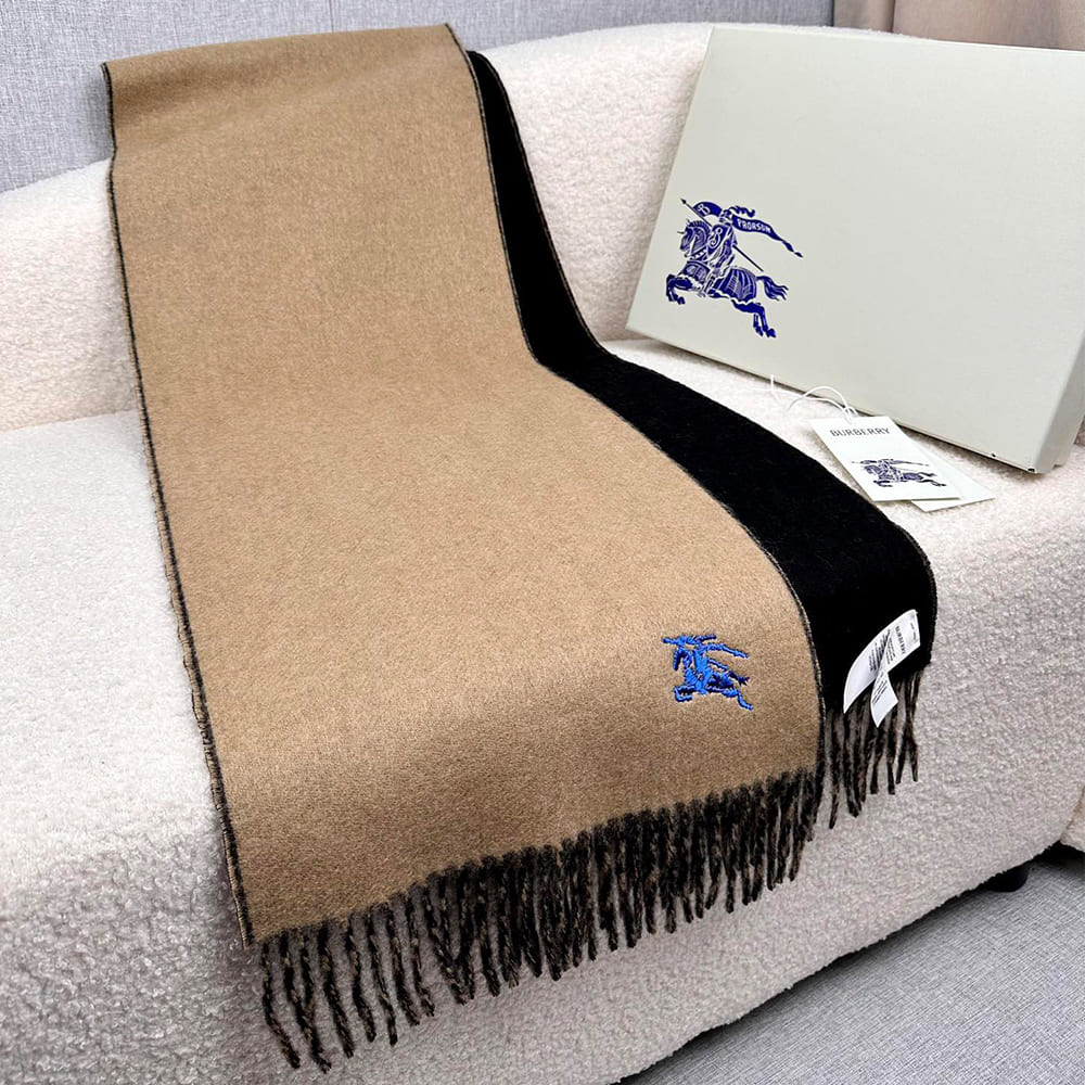Bv*b*rry Reversible Cashmere Scarf