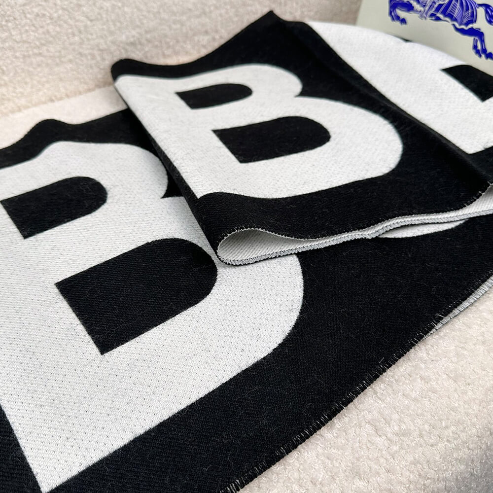 Bv*b*rry Check Cashmere Scarf