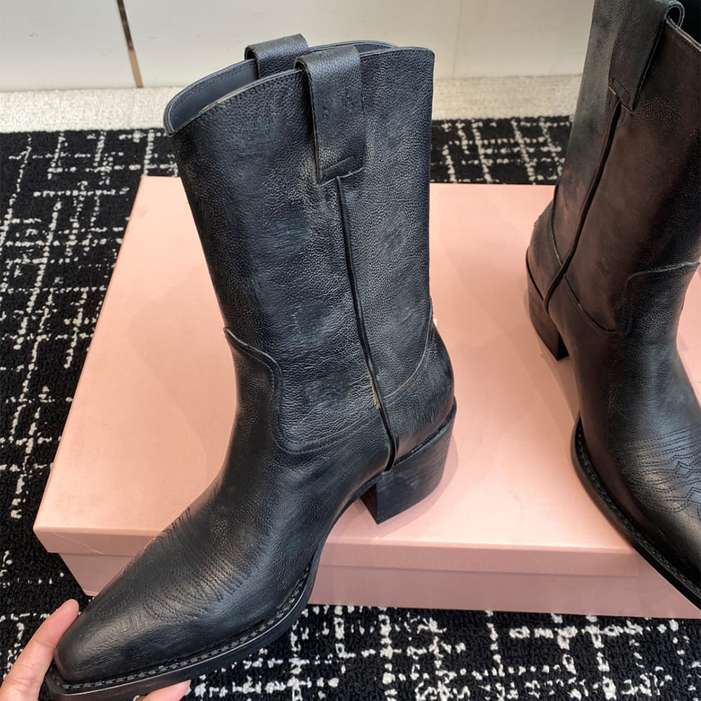 M1um1u Leather boots
