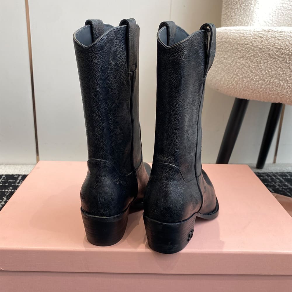 M1um1u Leather boots