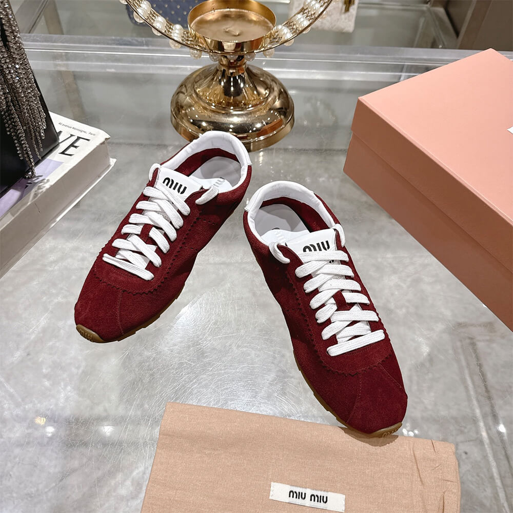 M1um1u Suede Sneakers