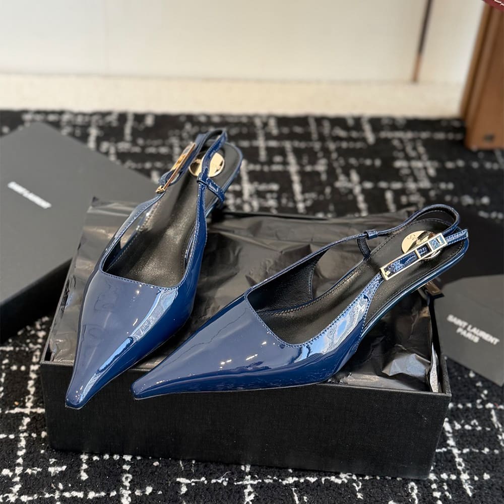 Y51 LEE slingback pumps in patent leather