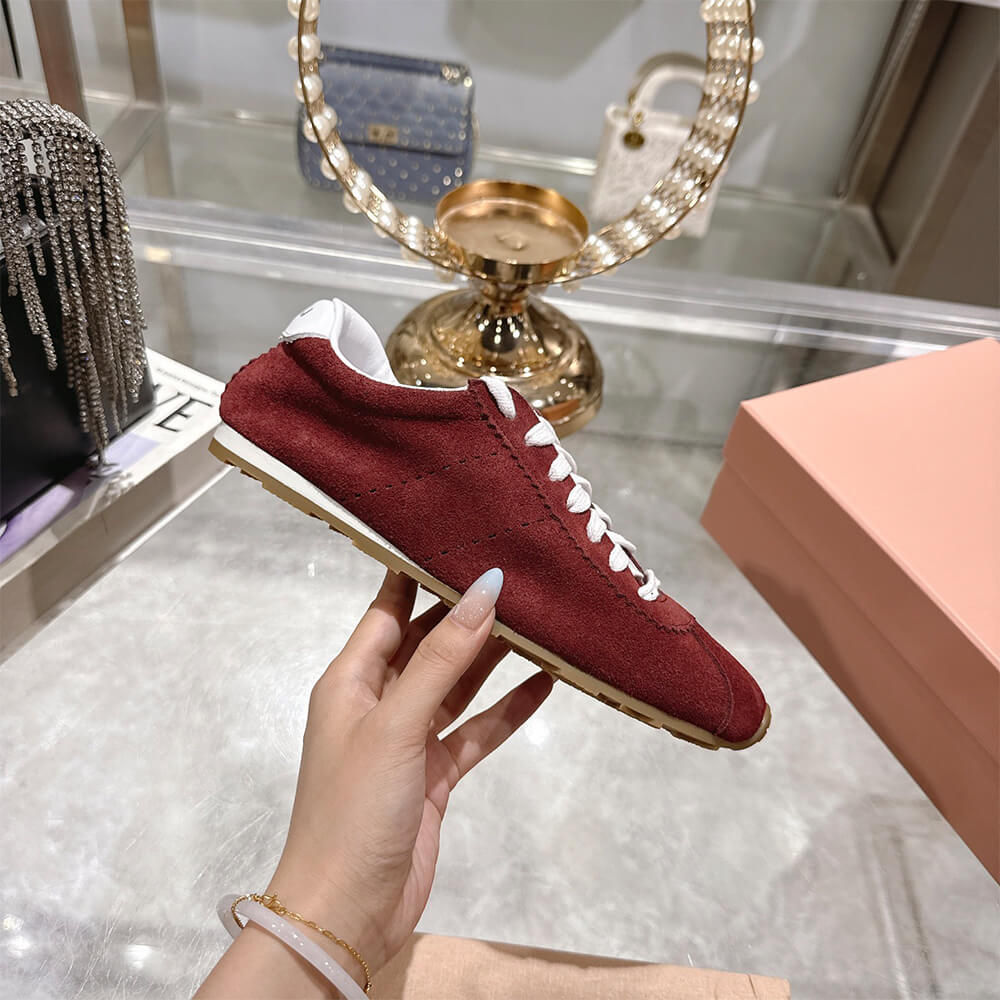 M1um1u Suede Sneakers