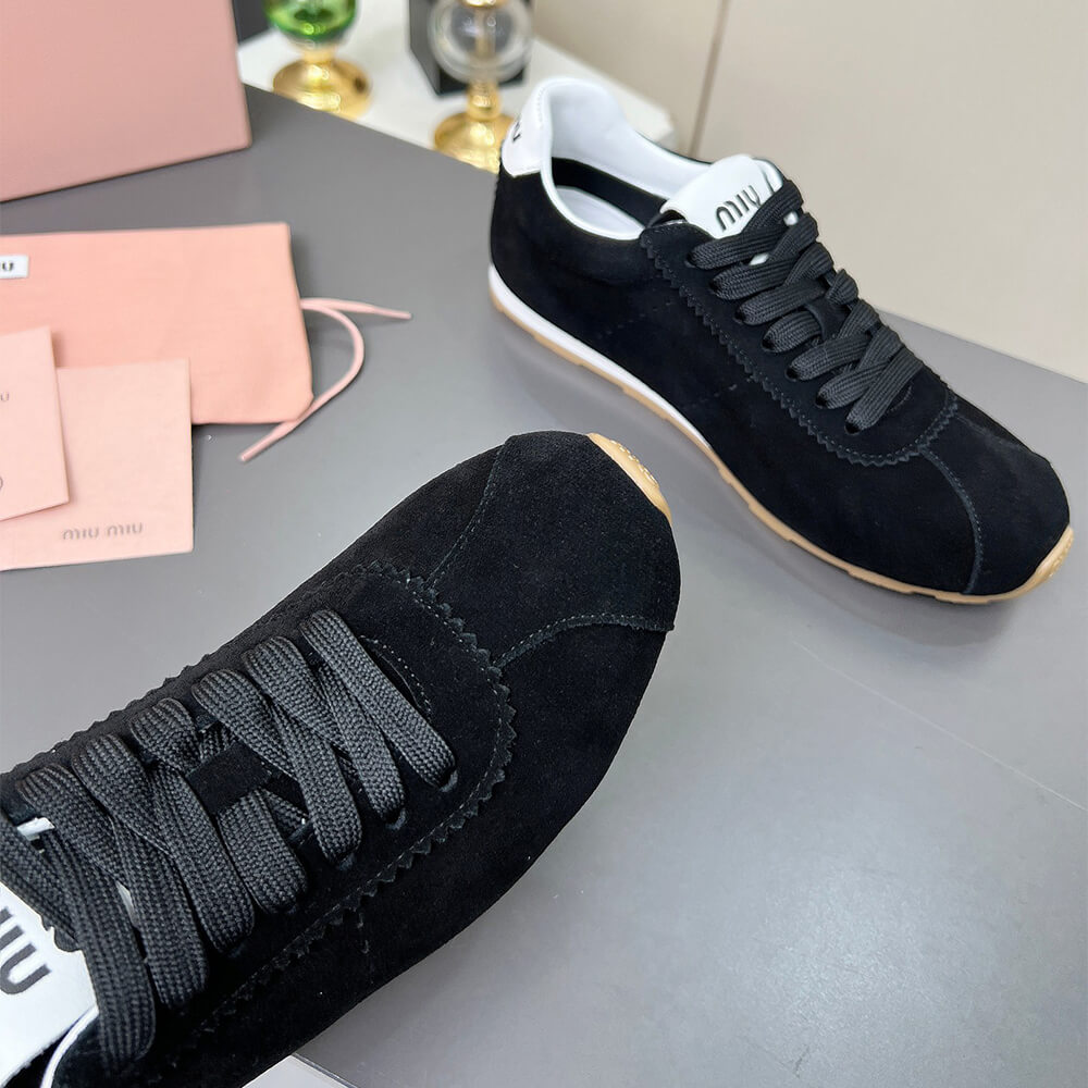 M1um1u Suede Sneakers