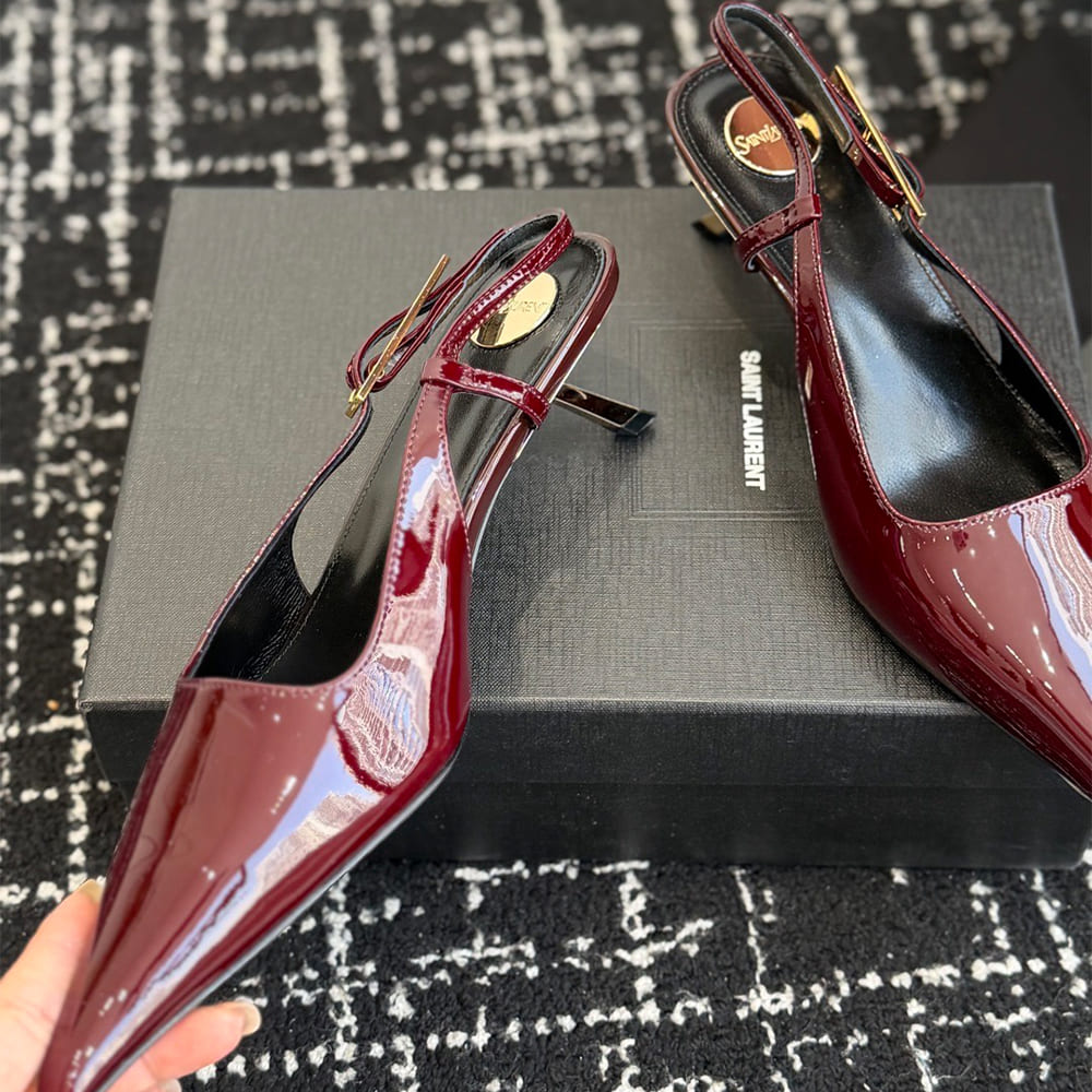 Y51 LEE slingback pumps in patent leather