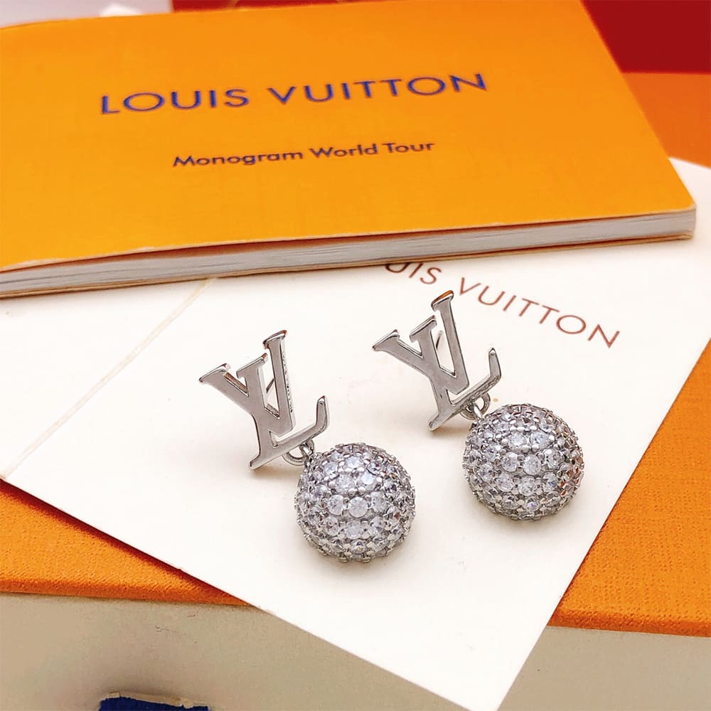 LV Iconic L0visa Strass Earrings