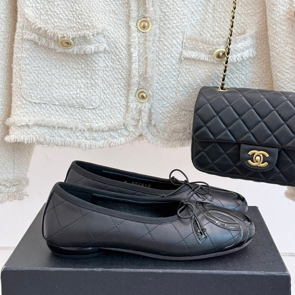 Ch**el Quilted Ballerina Flats