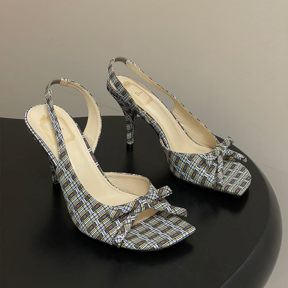 D10r Bow Heeled Slingback Sandal (EU SIZE 35-42)