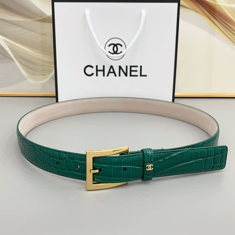 Ch**el Leather belt 30 mm