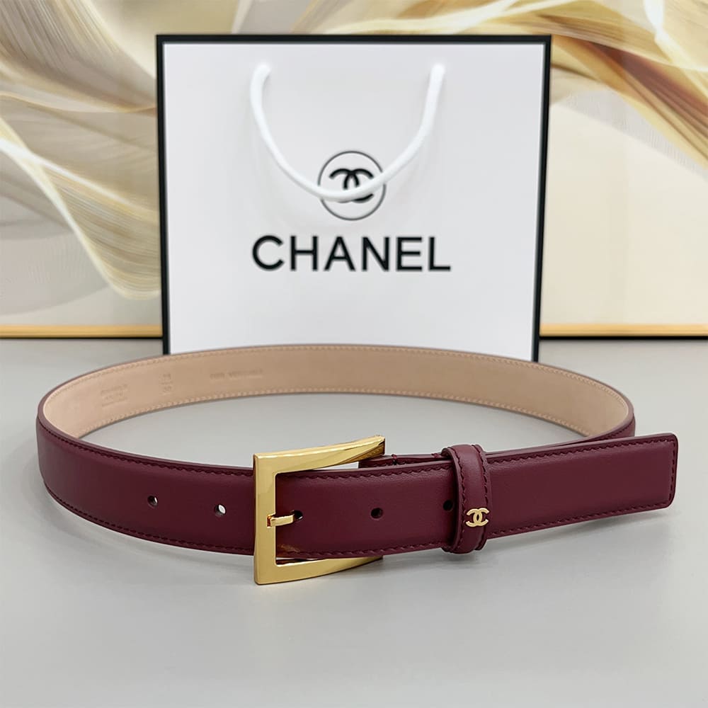 Ch**el Leather belt 30 mm