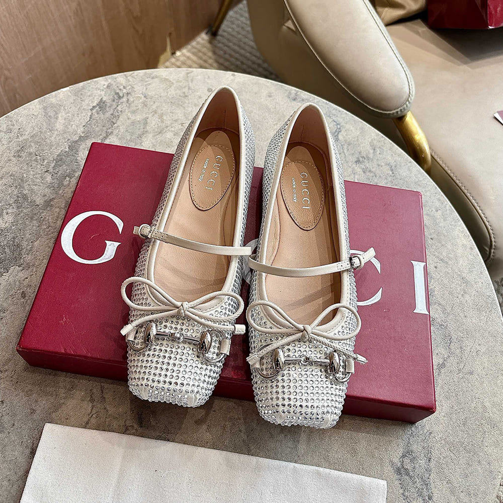 Women’s crystal Gvc*1 Horsebit ballet flat (EU SIZE 35-42)