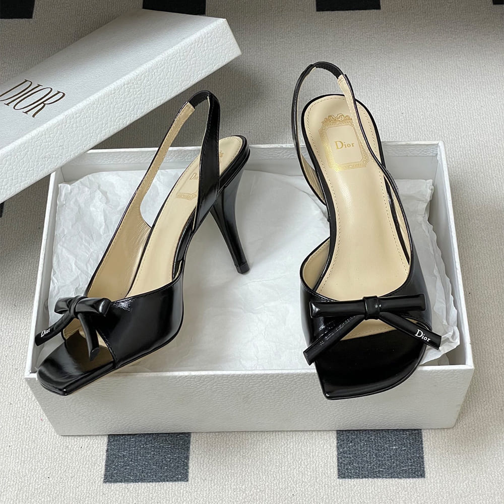 D10r Bow Heeled Slingback Sandal (EU SIZE 35-42)