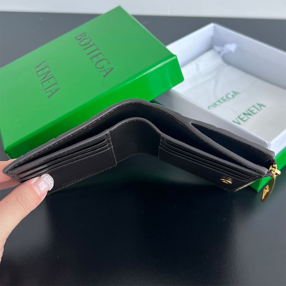 Intrecciato Small Bi-Fold Wallet(HIGH-END GRADE)