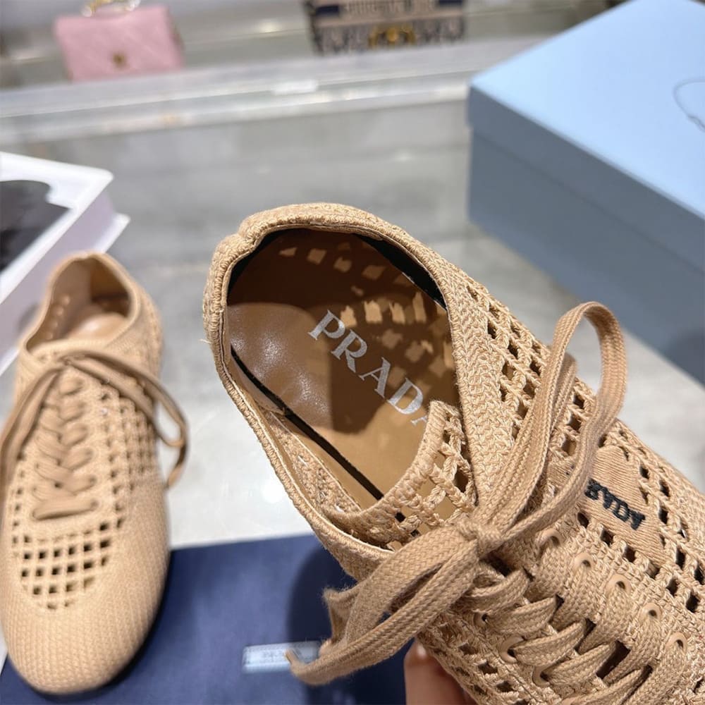 Pra*a Collapse crochet laced sneakers (EU SIZE 35-41)