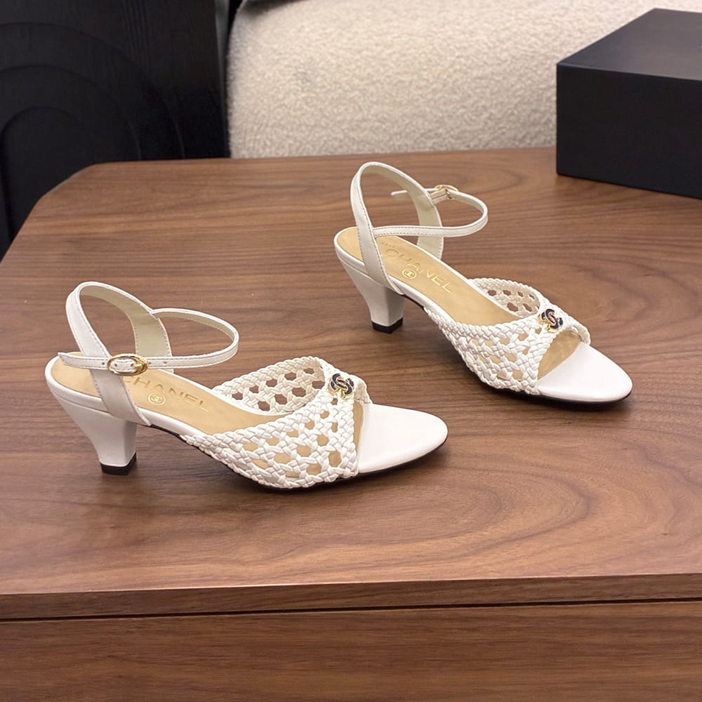 Ch**el Braided Ankle-Strap Sandals (EU SIZE 35-41)
