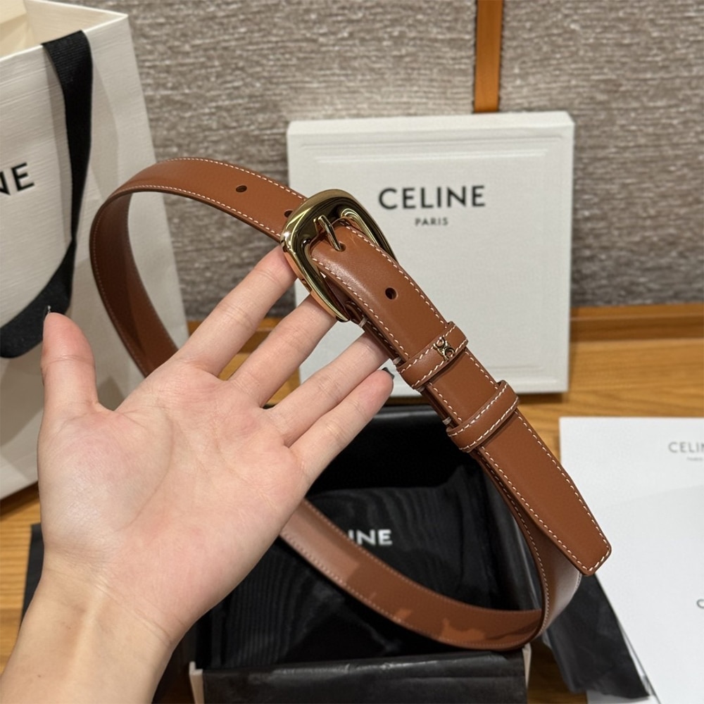 ce1i*e u1u1enne belt 25mm in natural calfskin