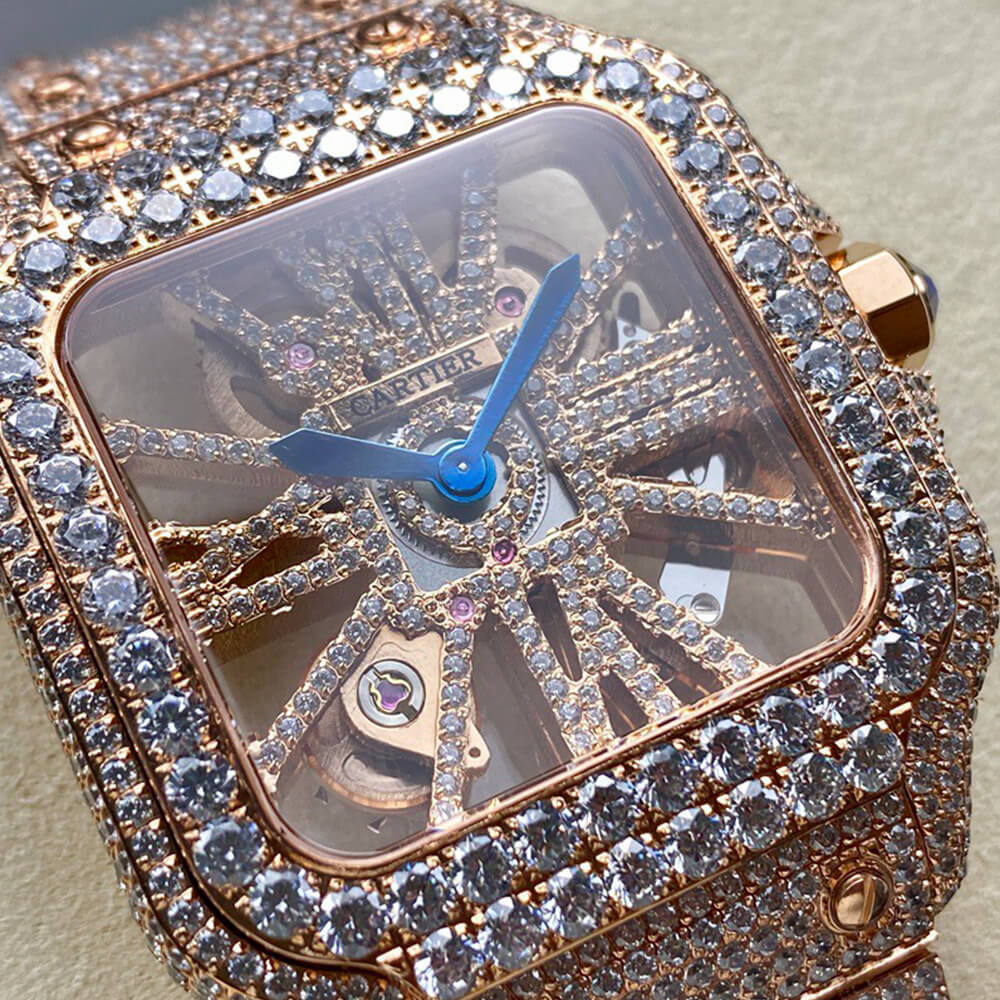 Ca*t1er Santos Skeleton Watch