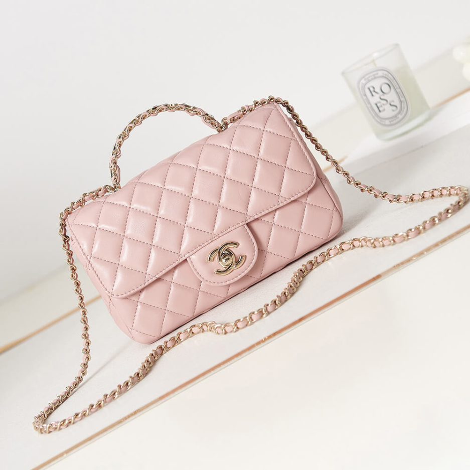 Ch**el Mini Flap With Top Handle