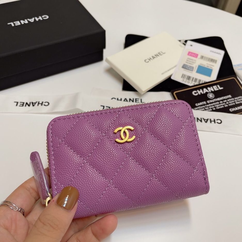 Ch**el Classic Zipper Coin Wallet