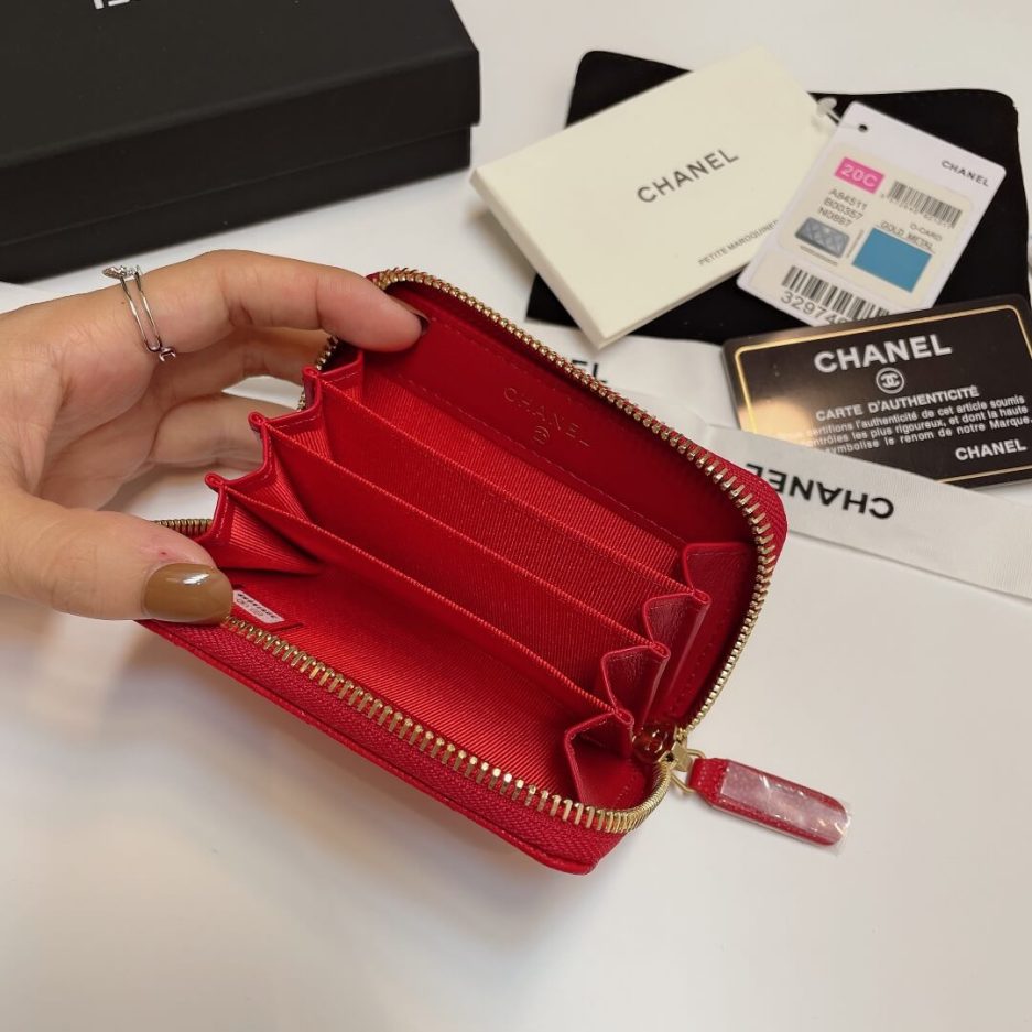 Ch**el Classic Zipper Coin Wallet